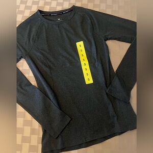 Spyder Active Dark Grey Long Sleeve Top NWT S
